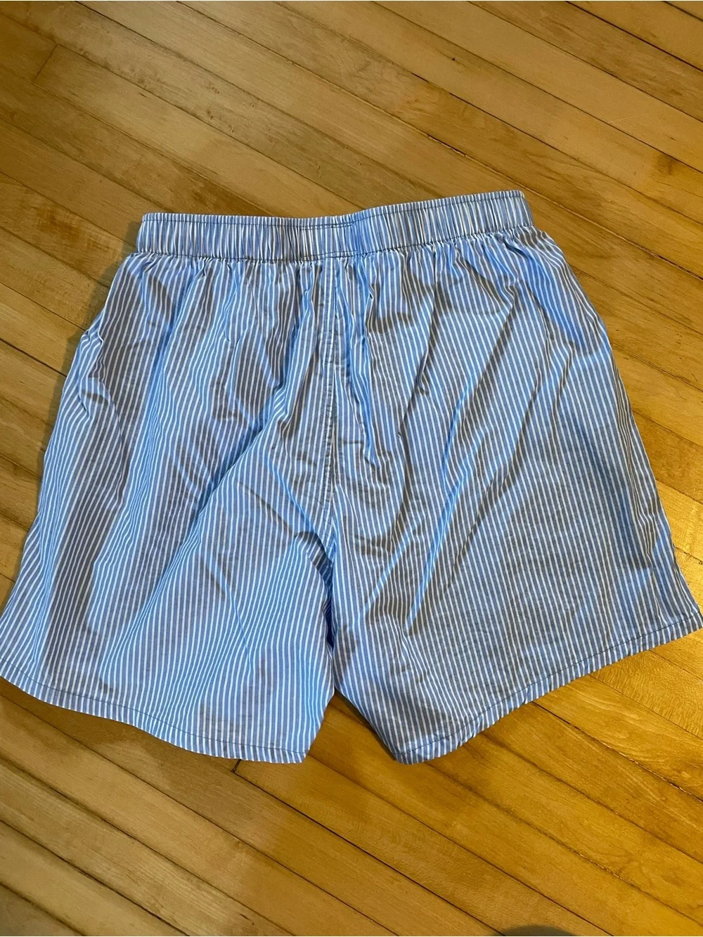 POLO RALPH LAUREN Boxer Shorts Blue White Stripe Sleep Loungewear Unisex Small